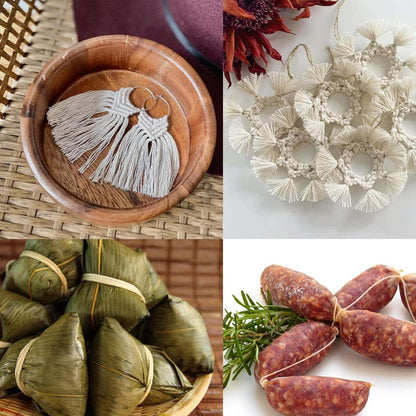 Natural Cotton Rope 6mm x 100m for Macrame, DIY Craft, and Home Décor