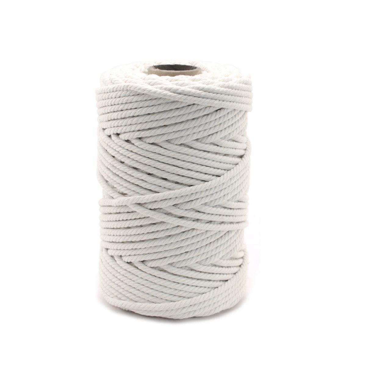 Natural Cotton Rope 6mm x 100m for Macrame, DIY Craft, and Home Décor