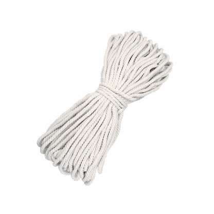 Natural Cotton Rope 6mm x 100m for Macrame, DIY Craft, and Home Décor