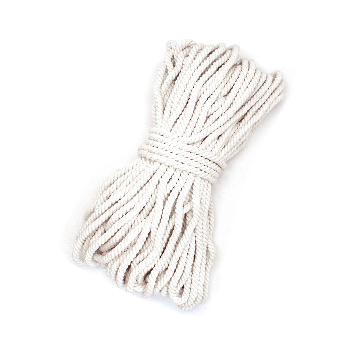 Natural Cotton Rope 6mm x 100m for Macrame, DIY Craft, and Home Décor