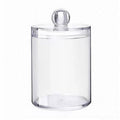 Premium Transparent Cotton Pad & Swab Storage Boxes with Lids - 4pcs