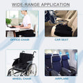 Orthopaedic Memory Foam Seat Cushion Support Back Pain Chair Pillow Car - Blue - SuperSaverAU - view 2