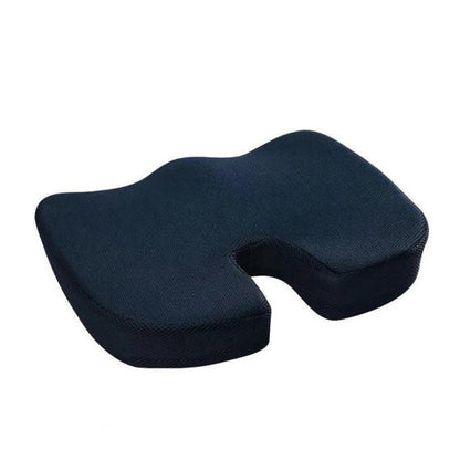 Orthopaedic Memory Foam Seat Cushion Support Back Pain Chair Pillow Car - Coffee