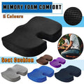 Orthopaedic Memory Foam Seat Cushion Support Back Pain Chair Pillow Car - Grey - SuperSaverAU - view 1