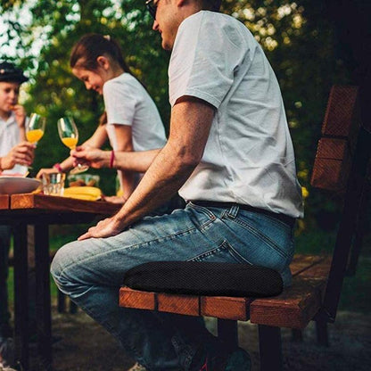 Orthopaedic Memory Foam Seat Cushion Support Back Pain Chair Pillow Car - Navy