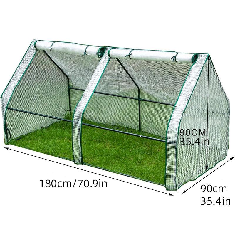 Premium Transparent Grid Greenhouse Cover – 180 x 90 x 90cm