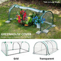 PVC Greenhouse Cover Replacement Plant Tent Garden Shelter 130 × 60 × 50 cm - Grid Style
