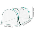 PVC Greenhouse Cover Replacement Plant Tent Garden Shelter 130 × 60 × 50 cm - Grid Style