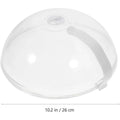 Premium Microwave Splash Proof Cover – Transparent 26cm