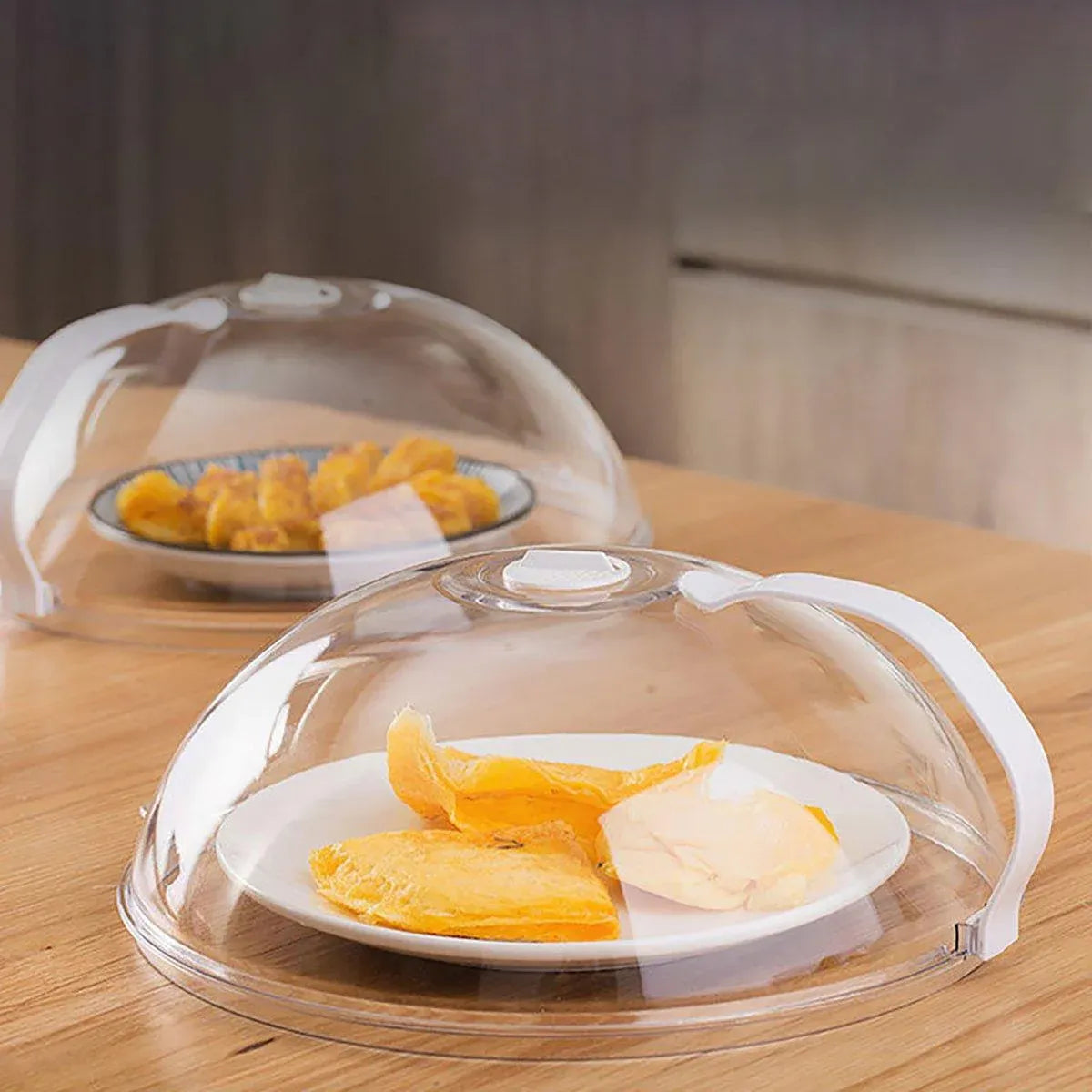 Premium Microwave Splash Proof Cover – Transparent 26cm