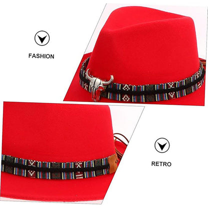 STweed Ethnic Bowler Hat for Men & Women - Brown Sun Protection