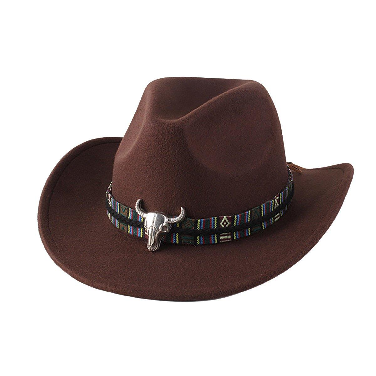 Premium Brown Unisex Ethnic Style Tweed Bowler Jazz Hat