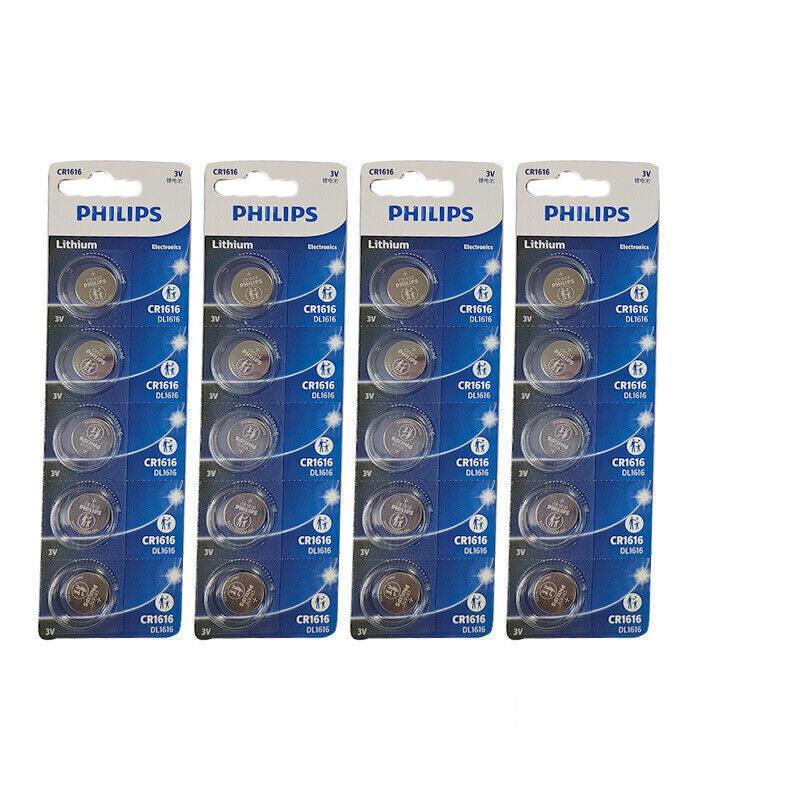 Philips CR1632 Button Battery - 20 Pack, 3V Lithium Power