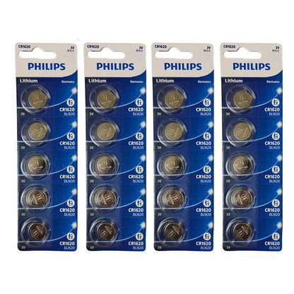 Philips CR1632 Button Battery - 20 Pack, 3V Lithium Power