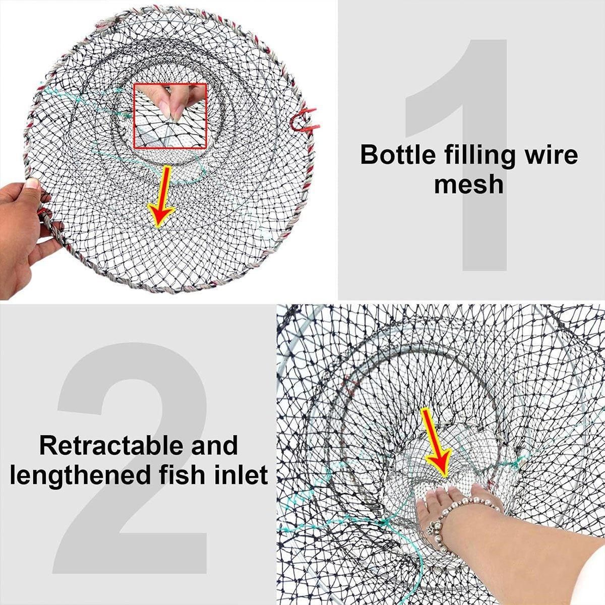 Premium Shrimp Crab Lobster Fishing Nets - 2 Pack