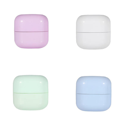 10PCS Square Lightproof Cream Jars - 50ml Cosmetic Containers in Pink