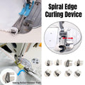 Premium Sewing Machine Spiral Flanger Attachment Set – 8 Pieces