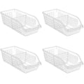 Transparent 4pcs Refrigerator Storage Box Set, 30x13.5x8.5cm, Adjustable Dividers - SuperSaverAU - view 2