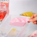 Premium Blue 55 Grid Ice Cube Tray with Lid Storage Box and Scoop