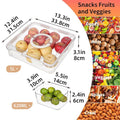 Portable Sealed Kitchen Refrigerator Storage Box - 5L, Black, 6 Compartments - SuperSaverAU - view 3