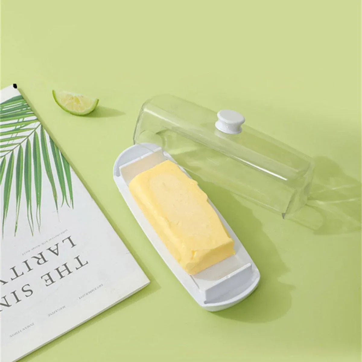 Premium Butter & Cheese Storage Box – Transparent Lid