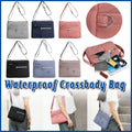 Premium Light Blue Ladies Large Capacity Waterproof Crossbody Bag