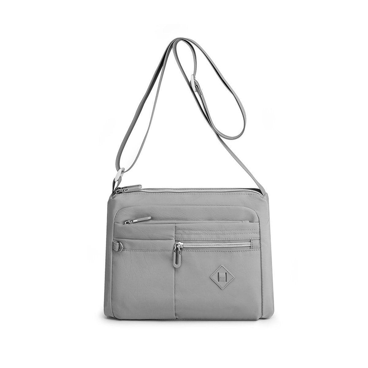 Premium Light Blue Ladies Large Capacity Waterproof Crossbody Bag