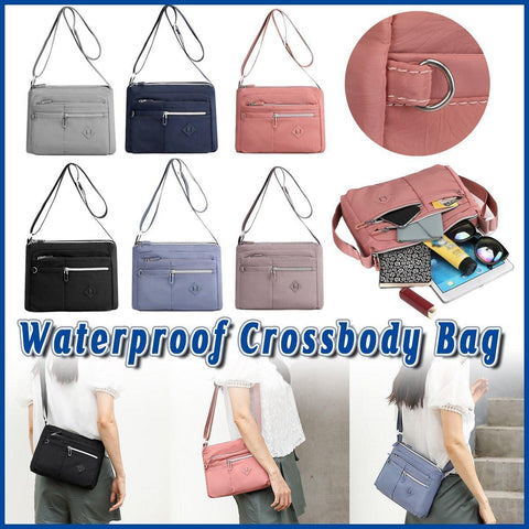 Premium Pink Ladies Large Capacity Waterproof Crossbody Bag