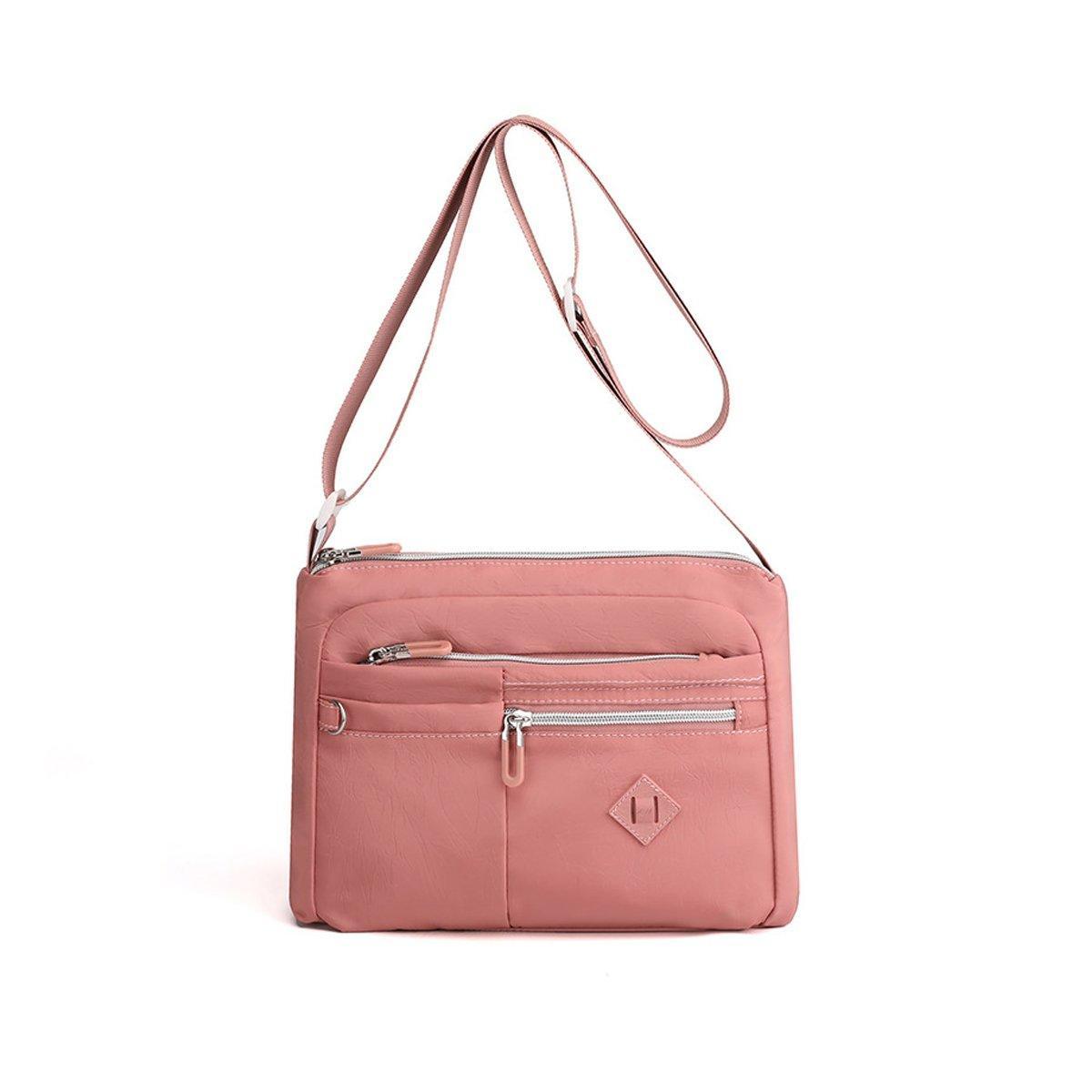 Premium Pink Ladies Large Capacity Waterproof Crossbody Bag