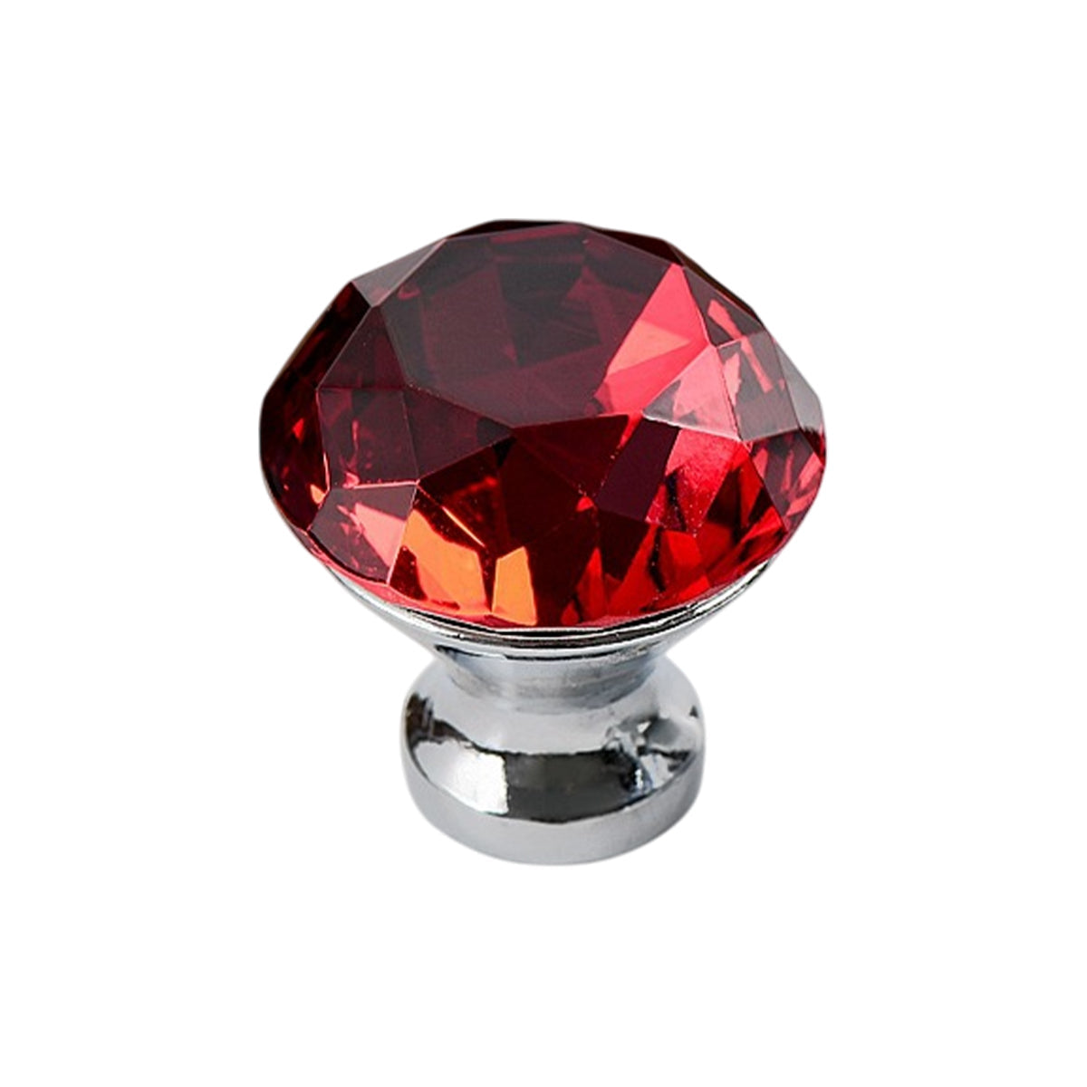 Red Crystal Diamond Knobs 40MM - 10 Pack Kitchen Cabinet Pulls - SuperSaverAU - view 6