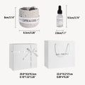 Premium Blue Bellflower Crystal Stone Passive Oil Diffuser Set