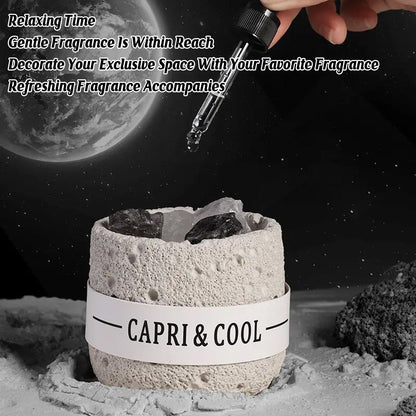 Blue Bellflower Crystal Stone Oil Diffuser - Natural Aromatherapy Decor