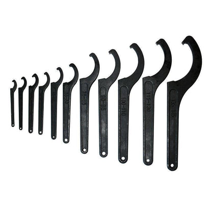 Adjustable Hook Wrench C-Spanner Tool for Motorcycle Repair - 150-160mm