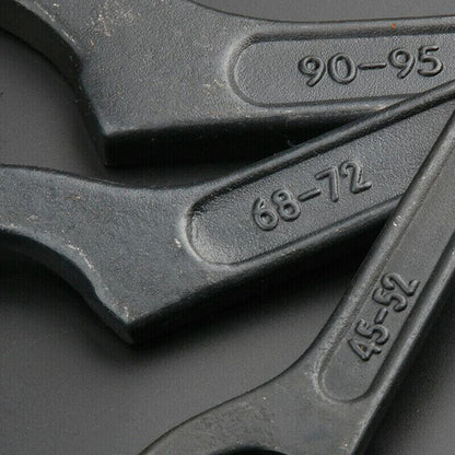 Adjustable Hook Wrench C-Spanner Tool for Motorcycle Repair - 150-160mm