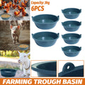 Plastic Feeding Basin Set 6pcs, 3kg Capacity for Chickens, Goats, Pigs, Horses - SuperSaverAU - view 1