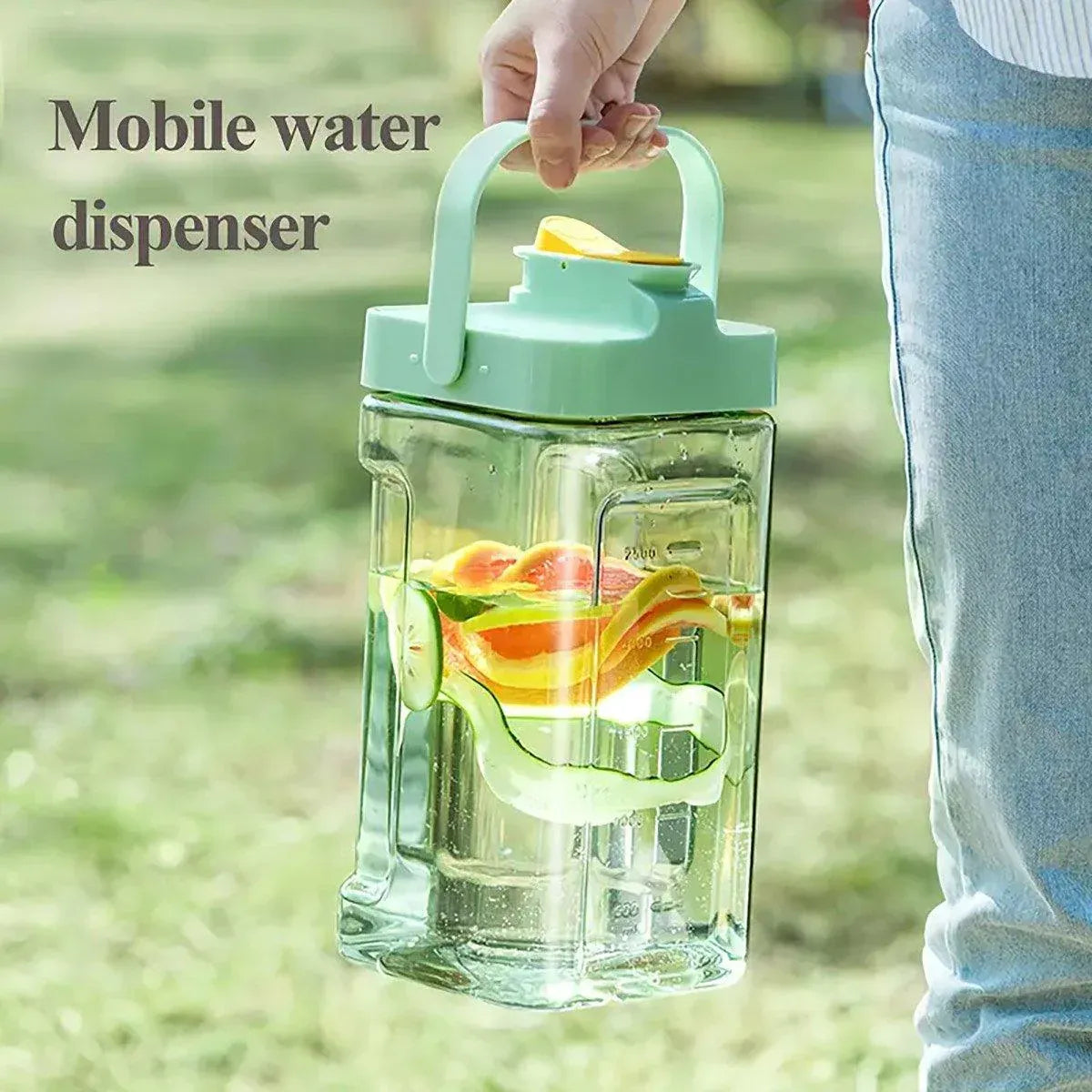 Premium 3.5L Green Cold Water Kettle Beverage Dispenser Jug