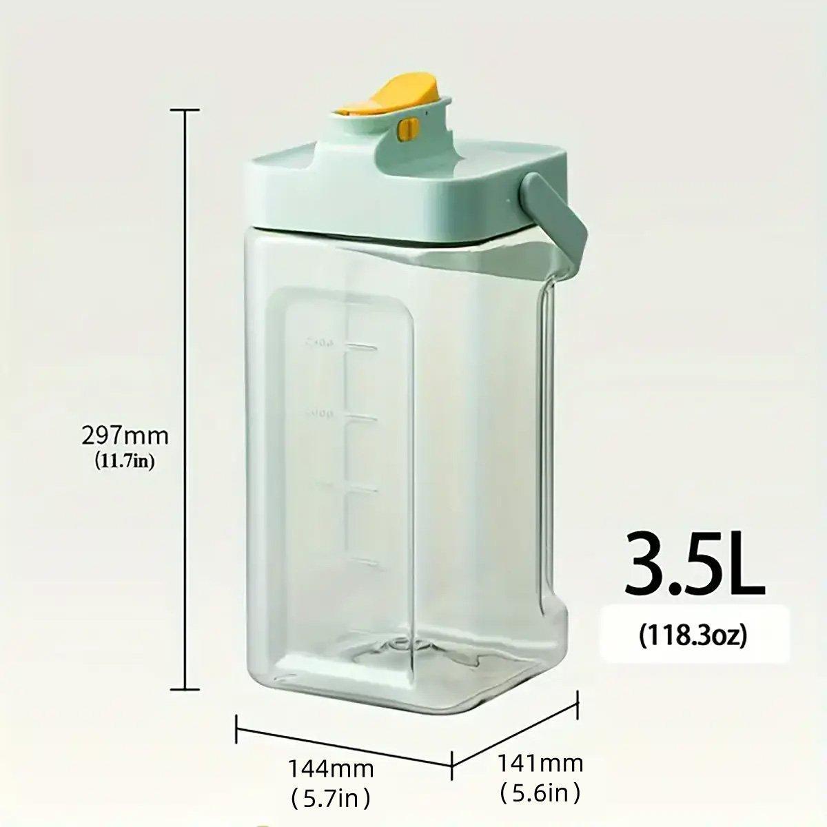 Large Capacity 3.5L Cold Water Kettle Home Use Beverage Dispenser Jug Mug - Green