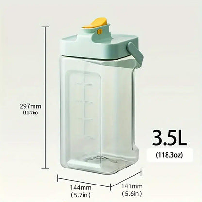 Large Capacity 3.5L Cold Water Kettle Home Use Beverage Dispenser Jug Mug - Green