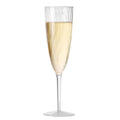 Premium 8 Pack 180ml Plastic Champagne Flutes Party Wedding Glasses