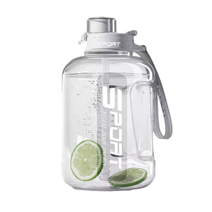2.5L Sports Water Bottle with Dual Drinking Modes & Ergonomic Handle - Green