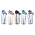 Premium Green 2L Motivational Water Bottle with Straw and Time Markings