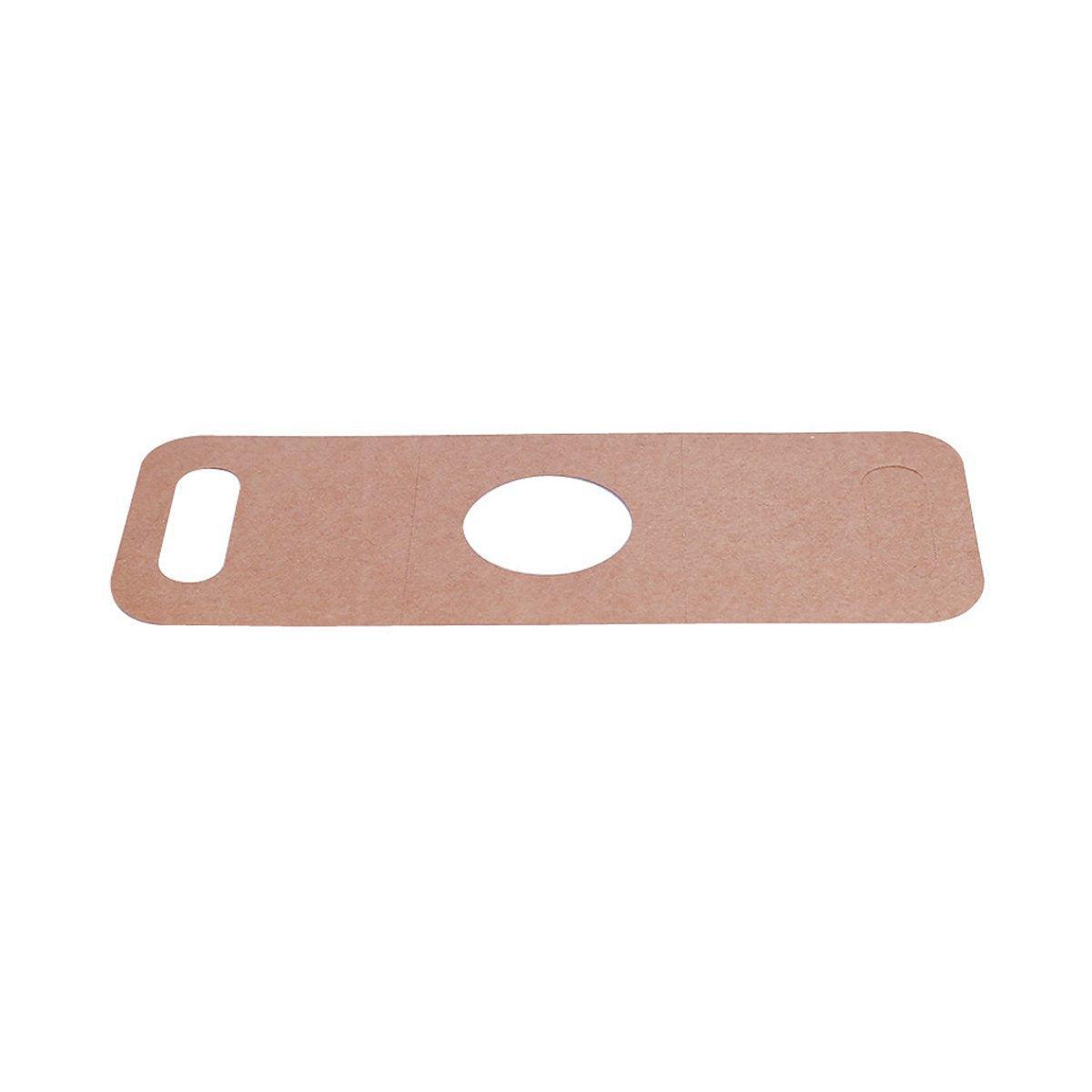 Kraft Paper Cup Holder 100pcs Portable Double Cup Carrier with Ergonomic Handle - SuperSaverAU - view 6