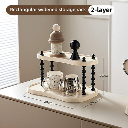 Cup Rack Mug Display Shelf Kitchen Organizer Bar Mug Holder Storage Stand - 2-Layer