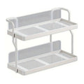Premium 2 Tier Kitchen Storage Rack Countertop Organiser with Removable Trays