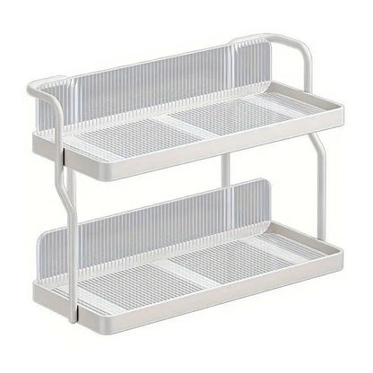 2-Tier Kitchen Storage Rack - Compact Organizer for Home & Countertop