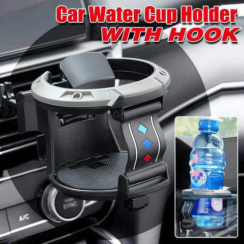 Premium Universal Car Air Vent Cup Holder with Hook Bracket