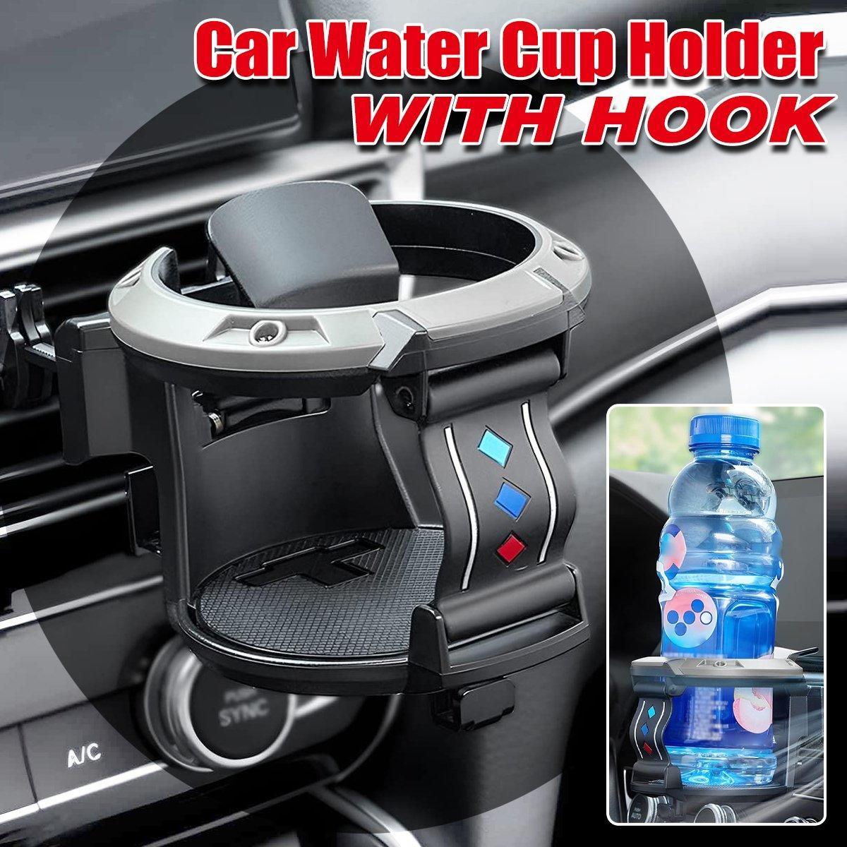 Premium Universal Car Air Vent Cup Holder with Hook Bracket
