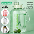 Premium White 2.5L Large Capacity Sports Water Bottle with Straw