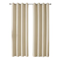 Dark Grey Semi Blackout Curtains 132x160cm - 2pcs Solid Colour Drapes - SuperSaverAU - view 4