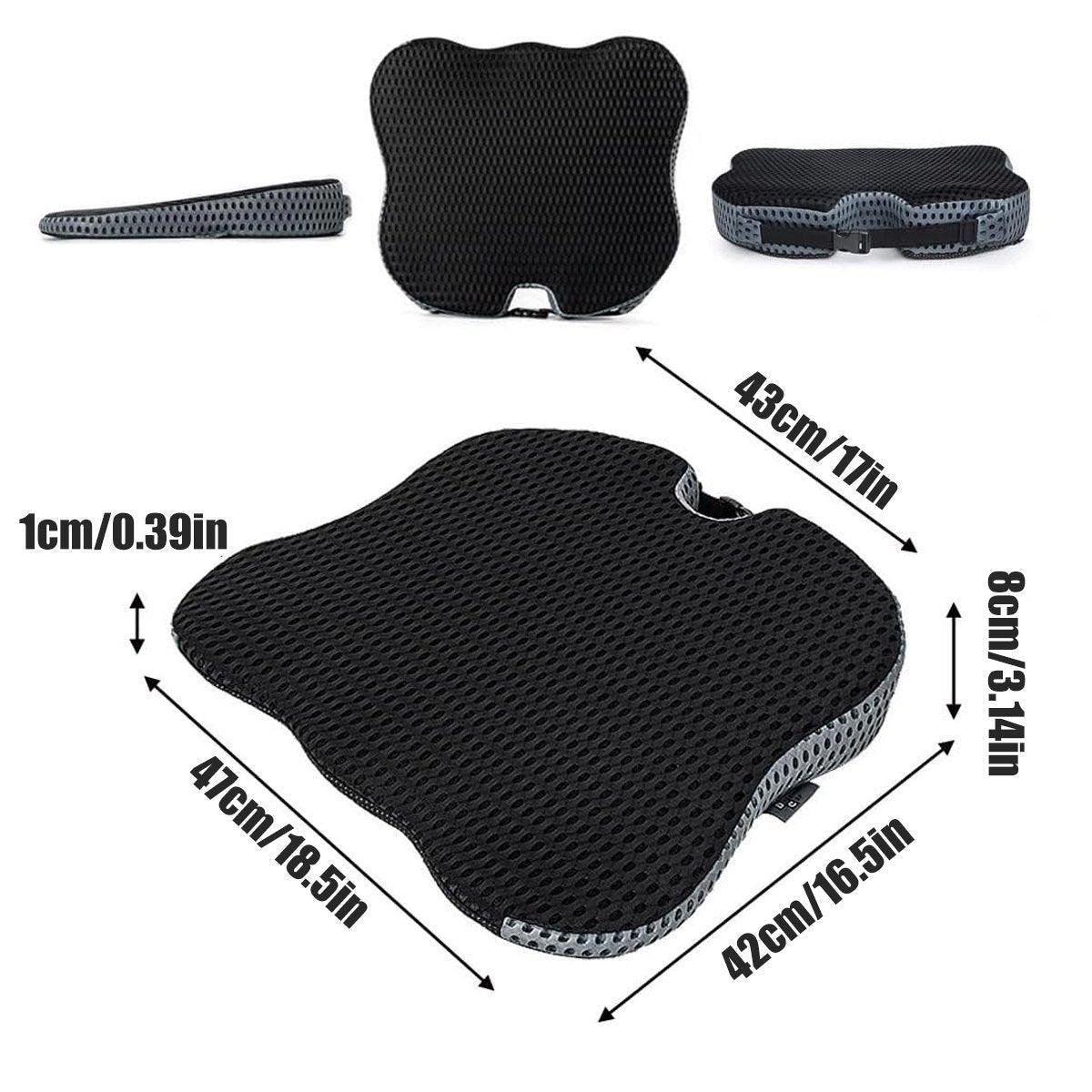 Premium Memory Foam Seat Cushion – Black U-Shaped